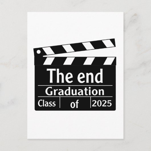 Het einde Afstuderen 2025 Cinema Afstuderen Aankondigingskaart (Voorkant)