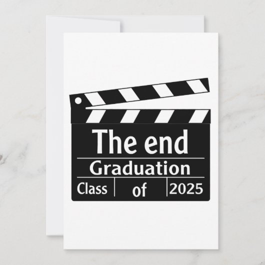 Het einde Afstuderen 2025 Cinema Afstuderen Feestdagenkaart (Voorkant)