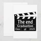 Het einde Afstuderen 2025 Cinema Afstuderen Feestdagenkaart (Voorkant / Achterkant)