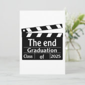Het einde Afstuderen 2025 Cinema Afstuderen Feestdagenkaart (Staand voorkant)