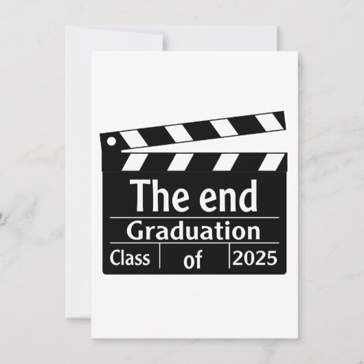 Het einde Afstuderen 2025 Cinema Afstuderen Kaart (Voorkant)