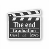 Het einde Afstuderen 2025 Cinema Afstuderen Sticker (Voorkant)