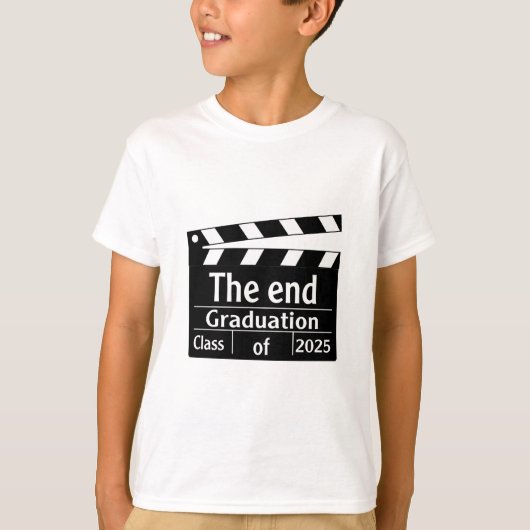 Het einde Afstuderen 2025 Cinema Afstuderen T-shirt (Voorkant)