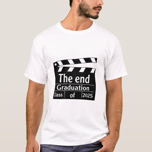 Het einde Afstuderen 2025 Cinema Afstuderen T-shirt (Voorkant)