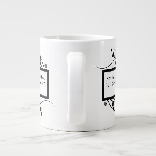 Het einde niet bepleiten grote koffiekop (Achterkant)