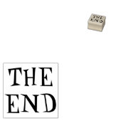 "Het einde" Rubberen stempel (Gestempeld)