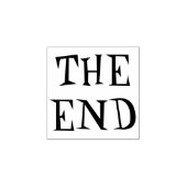 "Het einde" Rubberen stempel (Afrduk)