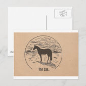 Het einde van Black Beauty Briefkaart (Voorkant / Achterkant)