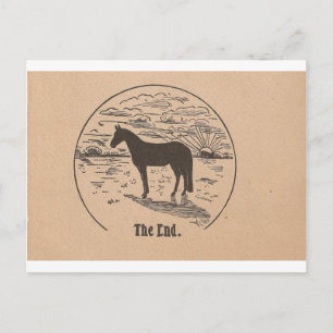 Het einde van Black Beauty Briefkaart
