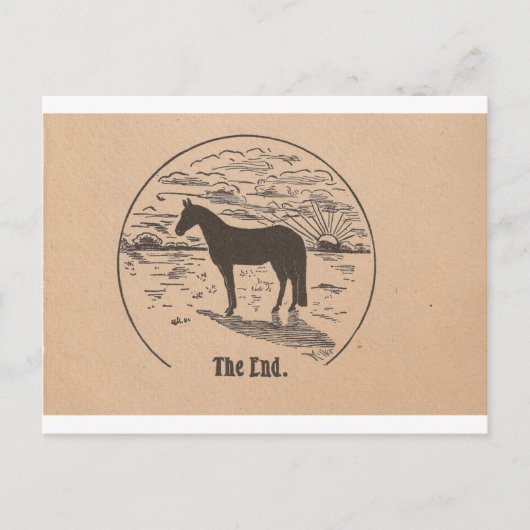 Het einde van Black Beauty Briefkaart (Voorkant)