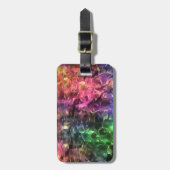 Het einde van de Abstracte kunst van de regenboogs Bagagelabel (Voorkant verticaal)