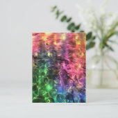 Het einde van de Abstracte kunst van de regenboogs Briefkaart (Staand voorkant)