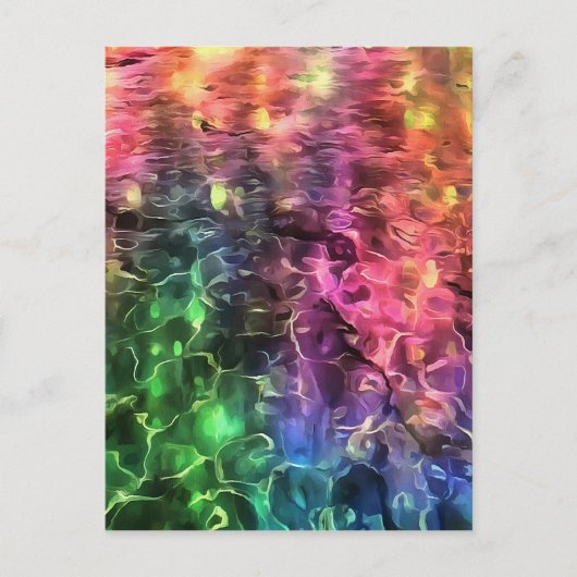 Het einde van de Abstracte kunst van de regenboogs Briefkaart (Voorkant)