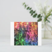 Het einde van de Abstracte kunst van de regenboogs Briefkaart (Staand voorkant)