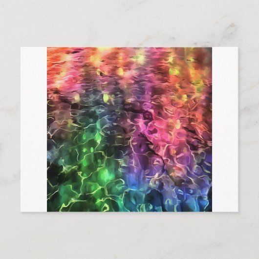 Het einde van de Abstracte kunst van de regenboogs Briefkaart (Voorkant)
