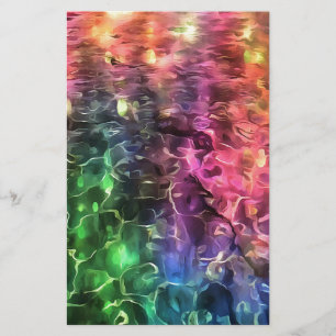 Het einde van de Abstracte kunst van de regenboogs Briefpapier
