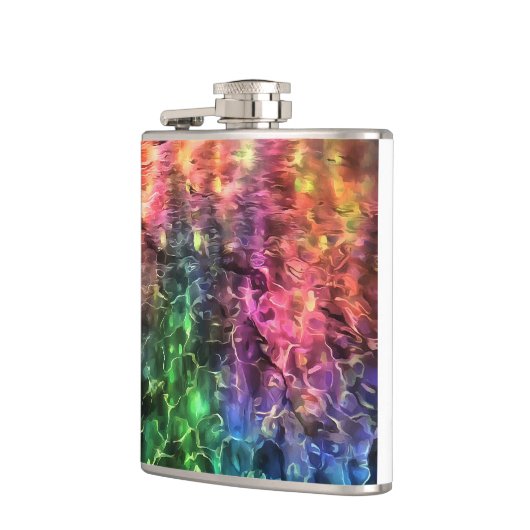 Het einde van de Abstracte kunst van de regenboogs Heupfles (Links)