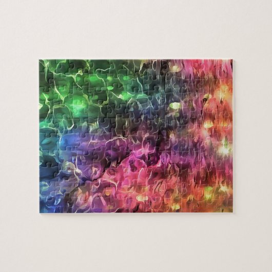Het einde van de Abstracte kunst van de regenboogs Legpuzzel (Horizontaal)