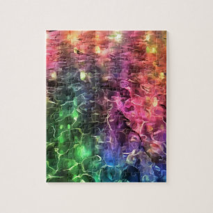 Het einde van de Abstracte kunst van de regenboogs Legpuzzel