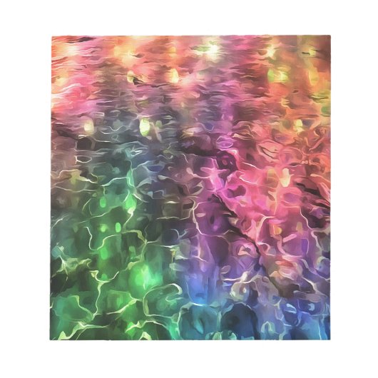 Het einde van de Abstracte kunst van de regenboogs Notitieblok (Voorkant)