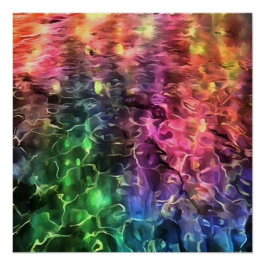 Het einde van de Abstracte kunst van de regenboogs Perfect Poster (Voorkant)