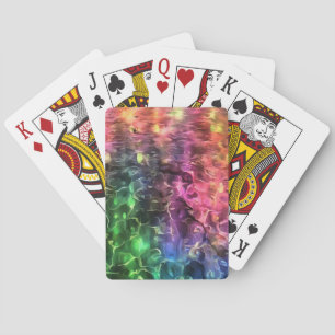 Het einde van de Abstracte kunst van de regenboogs Pokerkaarten