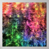 Het einde van de Abstracte kunst van de regenboogs Poster (Voorkant)