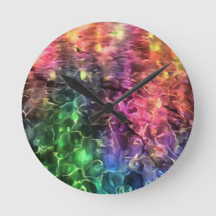 Het einde van de Abstracte kunst van de regenboogs Ronde Klok