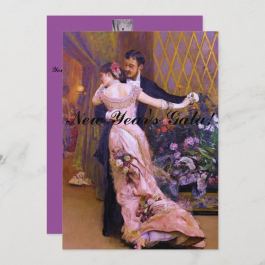 Het einde van de Ball Dancers Kaart (Voorkant / Achterkant)