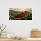 Het einde van de dag op Naxos Poster (Keuken)