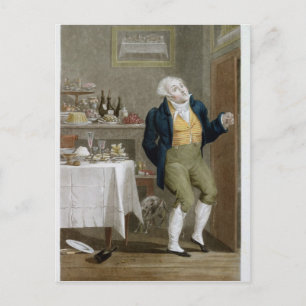 Het einde van de gastronomen briefkaart