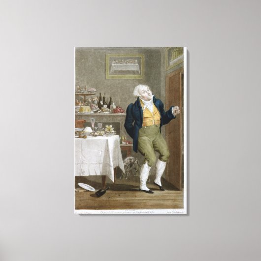 Het einde van de gastronomen canvas afdruk (Voorkant)