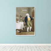 Het einde van de gastronomen canvas afdruk (Insitu (Houten vloer))