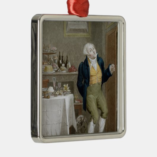 Het einde van de gastronomen metalen ornament (Rechts)