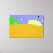 Het einde van de horizon canvas afdruk (Voorkant)