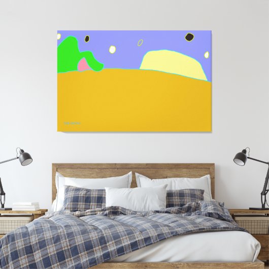 Het einde van de horizon canvas afdruk (Insitu (Slaapkamer))