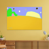 Het einde van de horizon canvas afdruk (Insitu (Woonkamer))