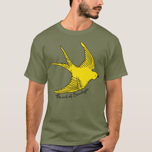 Het einde van de Paralyse Yellow Bird T-Shirt (Voorkant)