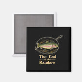 Het einde van de regenboog grappige forelvis op pa magneet (Voorkant / Achterkant)