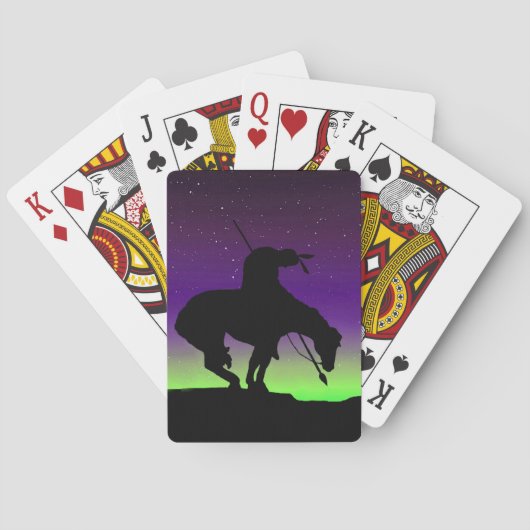 Het einde van de Silhouette-speelkaarten van het s Pokerkaarten (Achterkant)