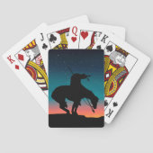 Het einde van de Silhouette-speelkaarten van het s Pokerkaarten (Achterkant)