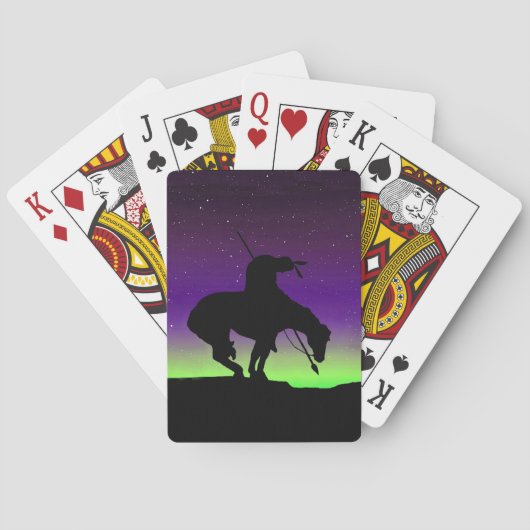 Het einde van de Silhouette-speelkaarten van het s Pokerkaarten (Achterkant)