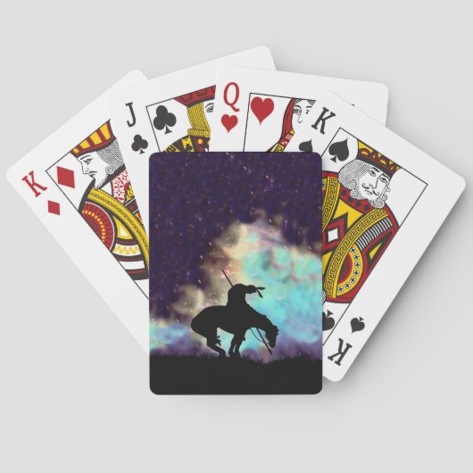 Het einde van de Silhouette-speelkaarten van het s Pokerkaarten (Achterkant)