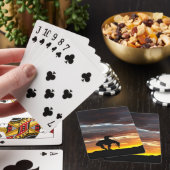 Het einde van de Silhouette-speelkaarten van het s Pokerkaarten (Insitu)