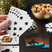 Het einde van de Silhouette-speelkaarten van het s Pokerkaarten (Insitu)
