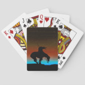 Het einde van de Silhouette-speelkaarten van het s Pokerkaarten (Achterkant)