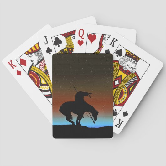 Het einde van de Silhouette-speelkaarten van het s Pokerkaarten (Achterkant)