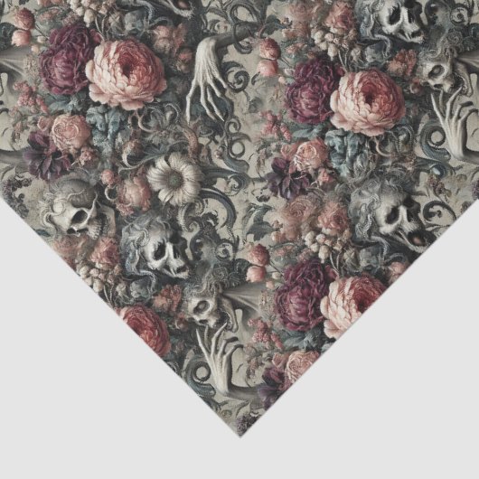 Het einde van de sluimer - Gotisch Victoriaans Tissuepapier (Detail)