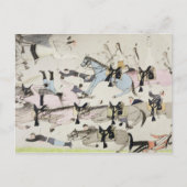 Het einde van de strijd (inkt op papier) briefkaart (Voorkant)