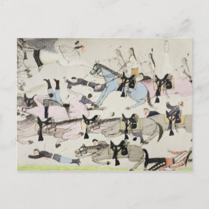 Het einde van de strijd (inkt op papier) briefkaart